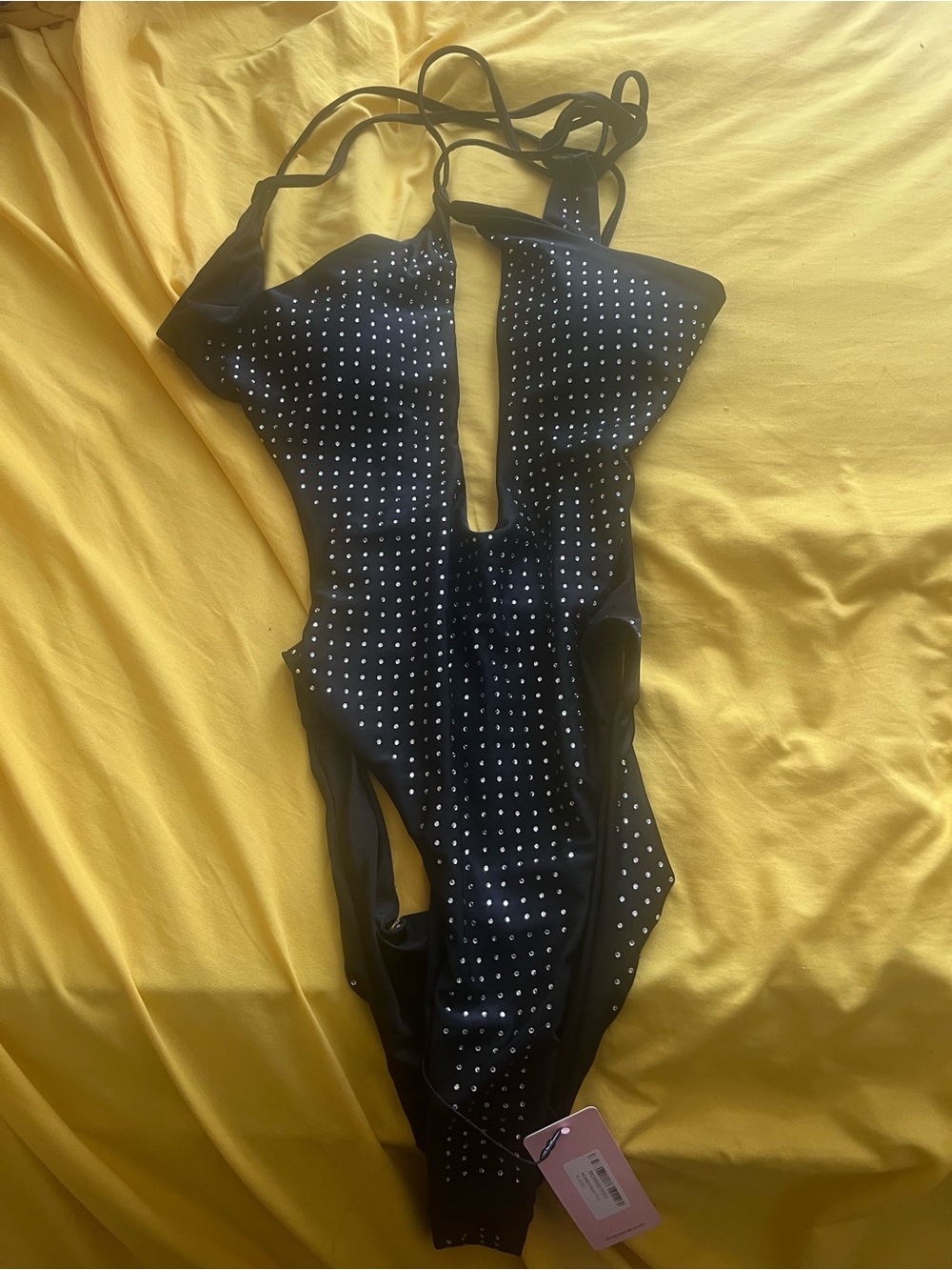 Black Studded One-Piece Swimsuit - Women Accessories